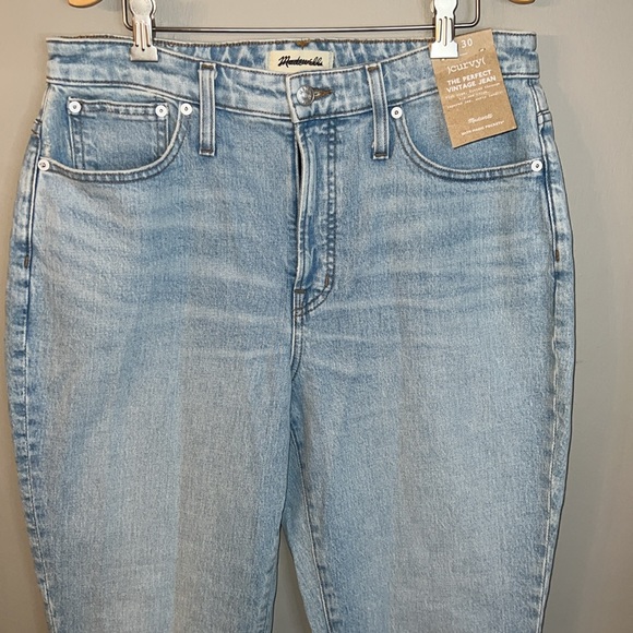 Madewell The Curvy Perfect Vintage Jean in Merle Wash Size 30 - Picture 6 of 11